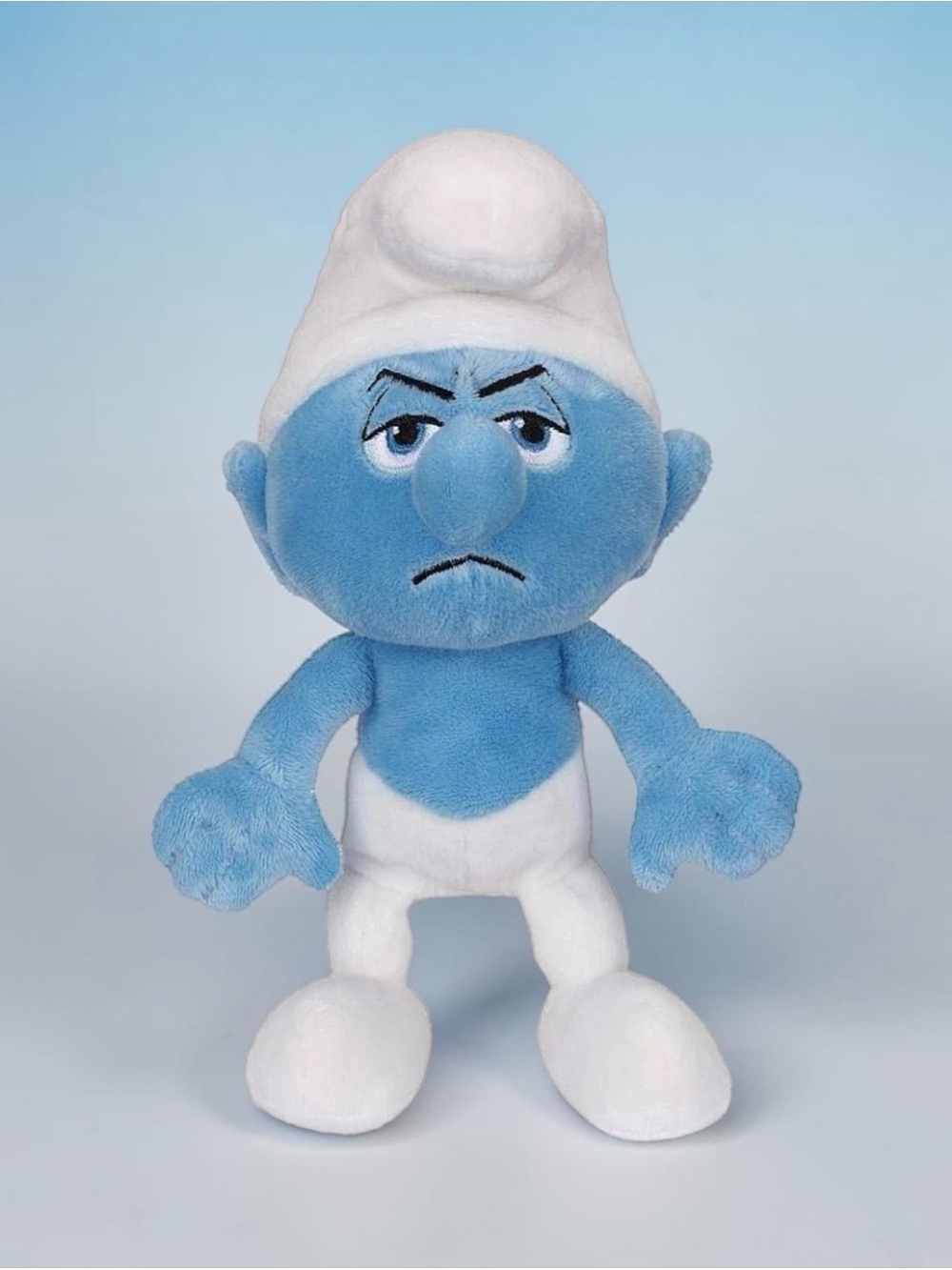 Smurfs Grouchy Bean Bag Plush NWT